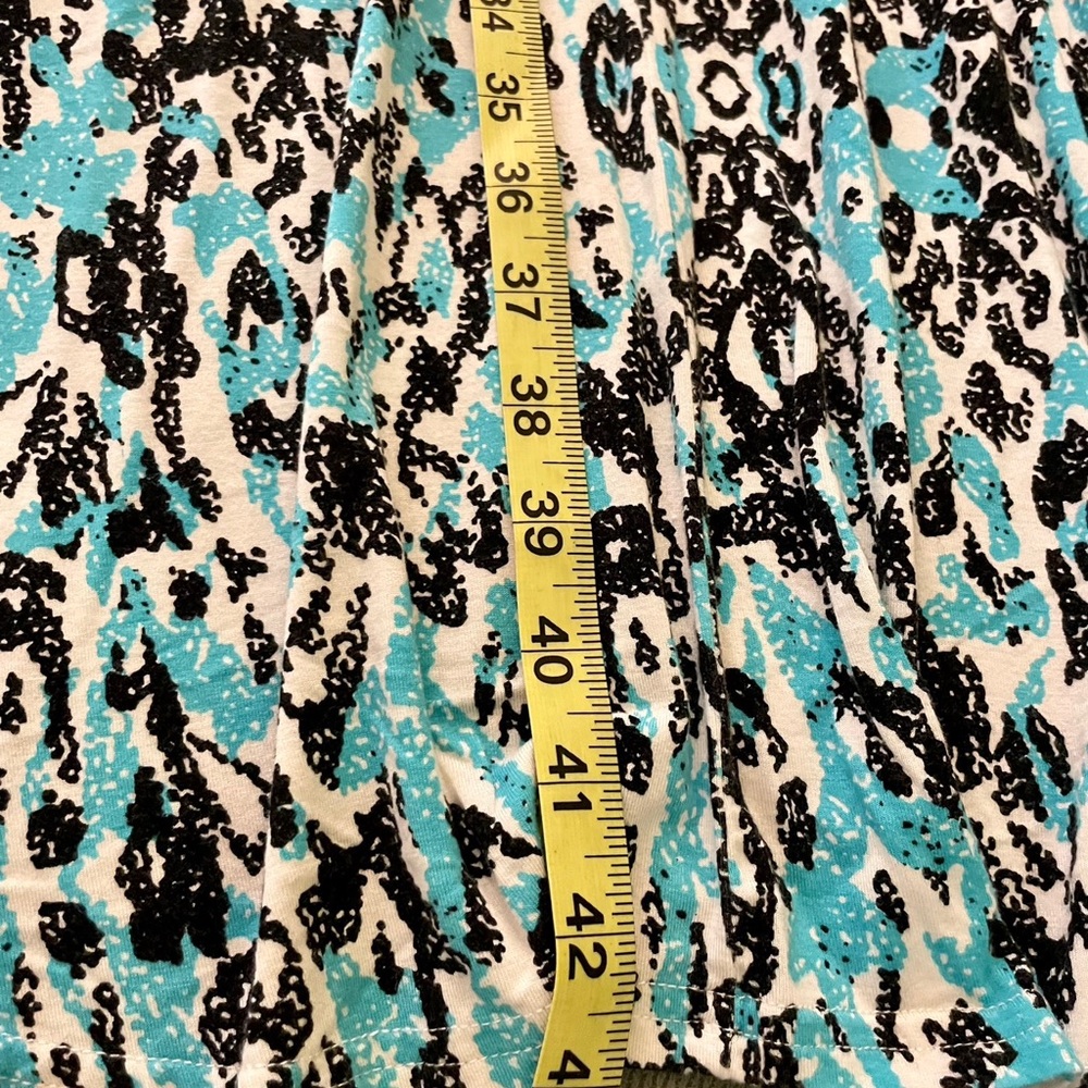 G By Guess Turquoise Black Animal Print High Low Stretchy Racer Back
Dress XL - Picture 9 of 10